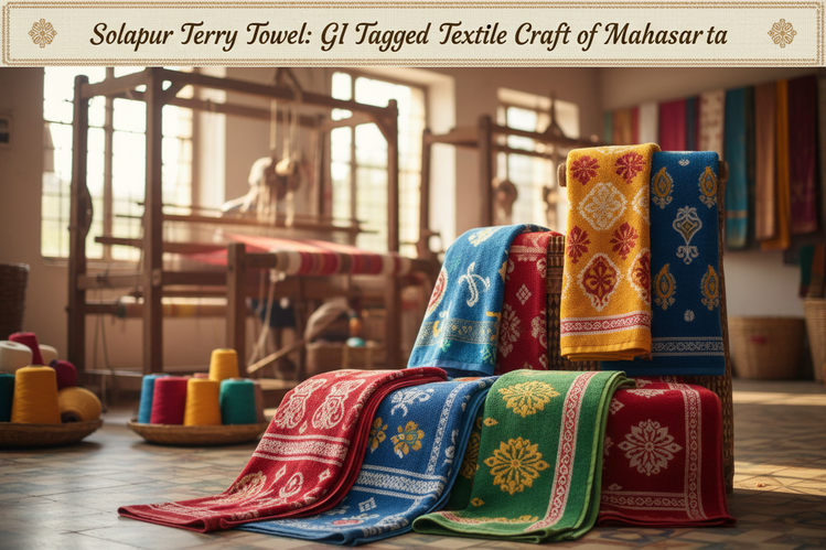 Solapur Terry Towel: GI Tagged Textile Craft of Maharashtra – Krafteria