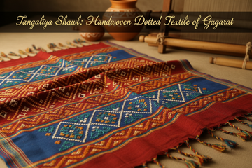 Tangaliya Shawl: Handwoven Dotted Textile of Gujarat