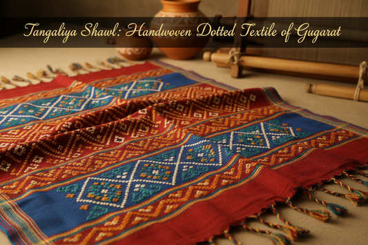 Tangaliya Shawl: Handwoven Dotted Textile of Gujarat