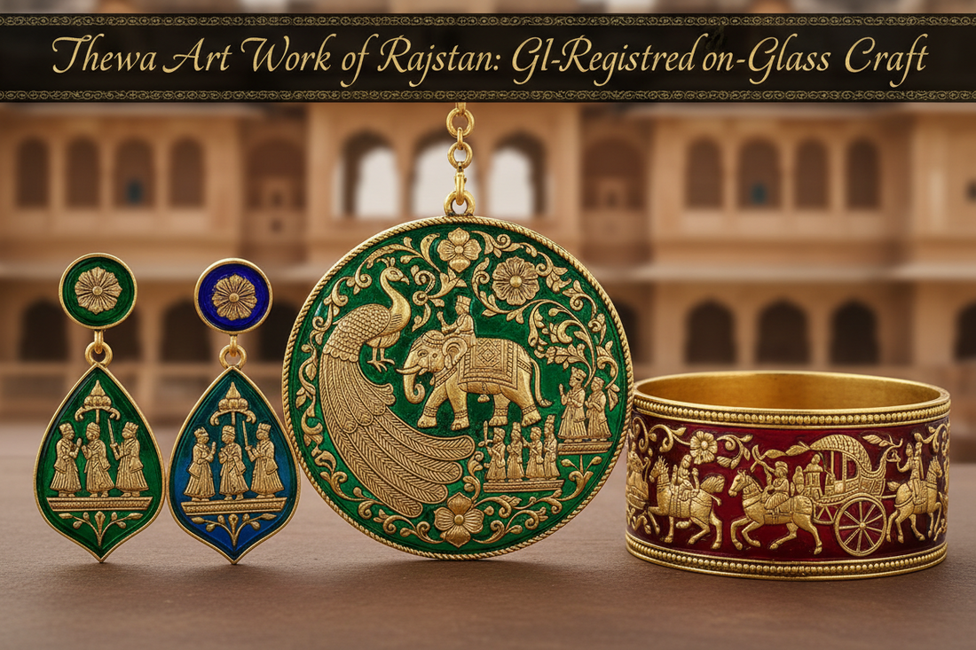 Thewa Art Work of Rajasthan: GI-Registered Gold-on-Glass Craft