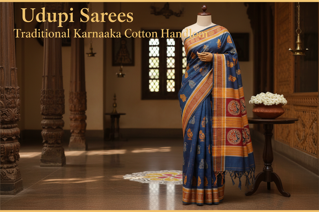 Udupi Sarees Traditional Karnataka Cotton Handloom