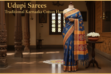 Udupi Sarees Traditional Karnataka Cotton Handloom