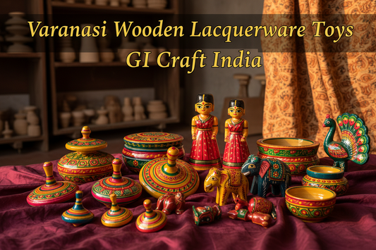 Varanasi Wooden Lacquerware Toys GI Craft India