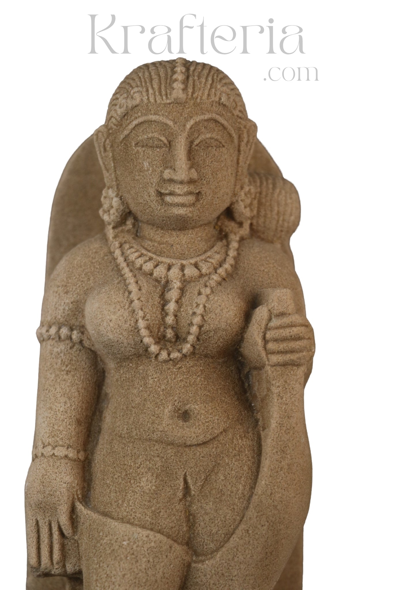 Sandstone Sculpture of a Divine Female Figure