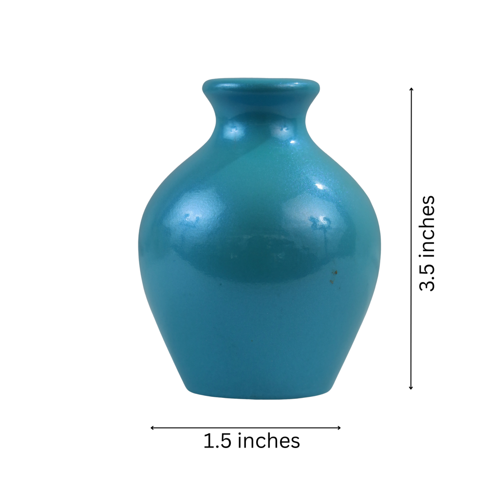 Elegant handcrafted flower vase with shiny color finish