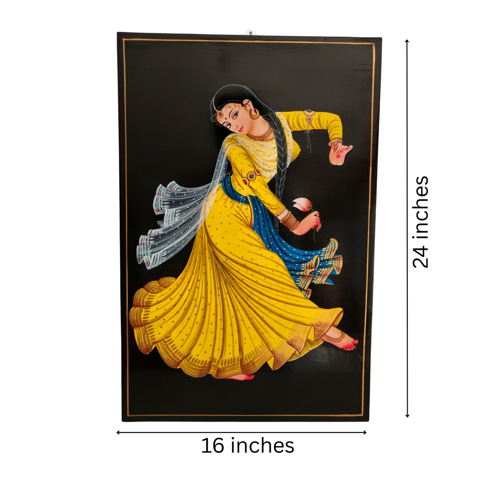Handcrafted Telangana Nirmal painting Kathak