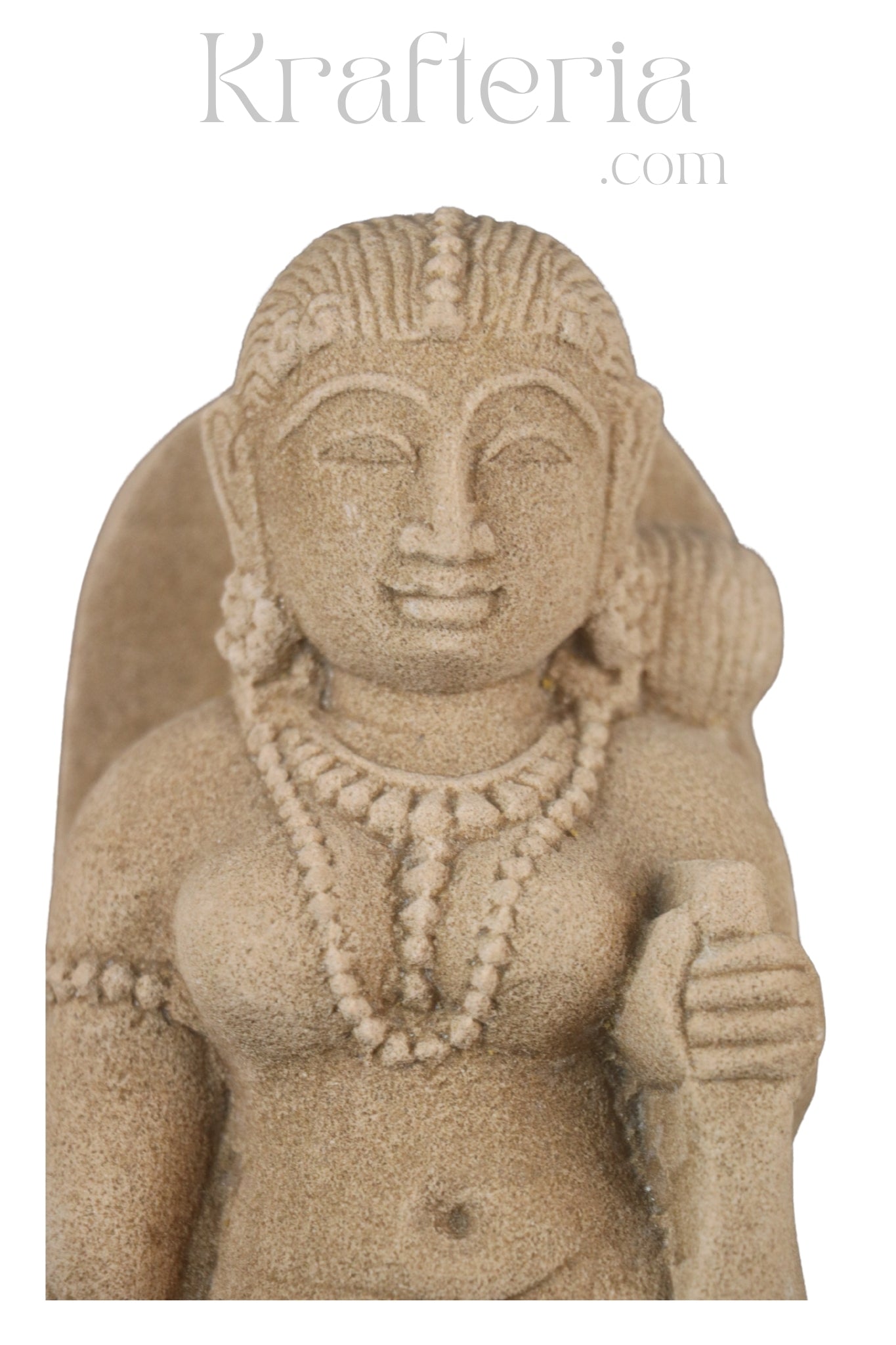 Sandstone Sculpture of a Divine Female Figure