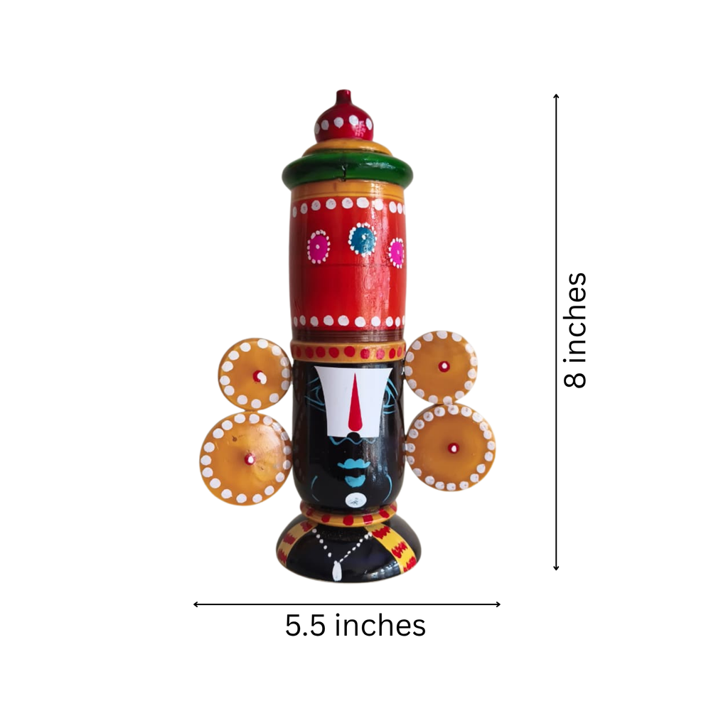Etikoppaka Wooden Lord Venkateswara Idol   Etikoppaka Lacquerware