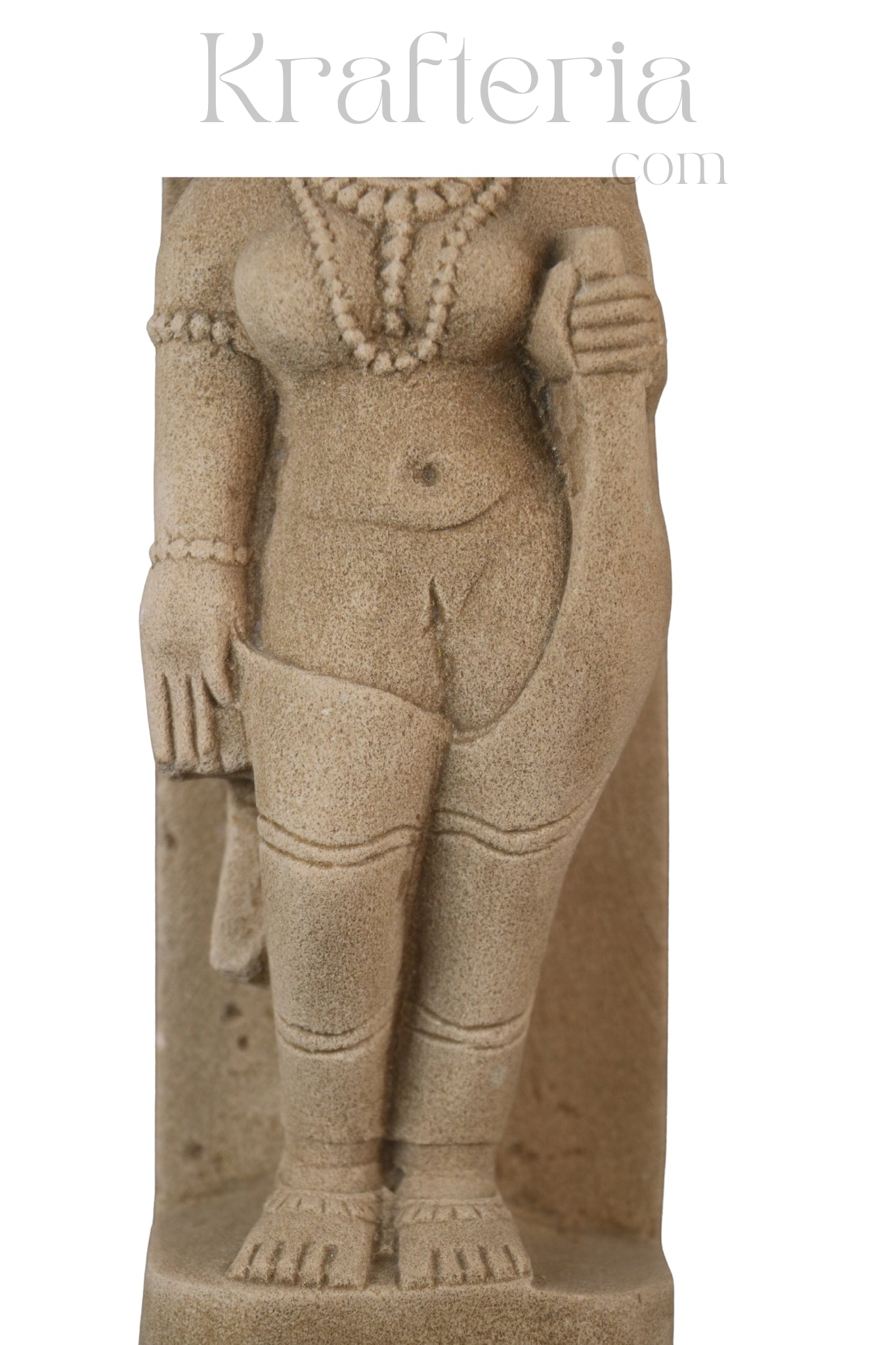 Sandstone Sculpture of a Divine Female Figure