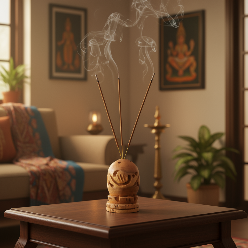 Wooden Chess Design Agarbatti Stand – Handcrafted Incense Holder