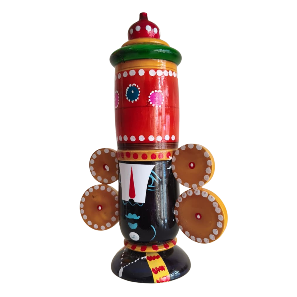 Etikoppaka Wooden Lord Venkateswara Idol   Etikoppaka Lacquerware