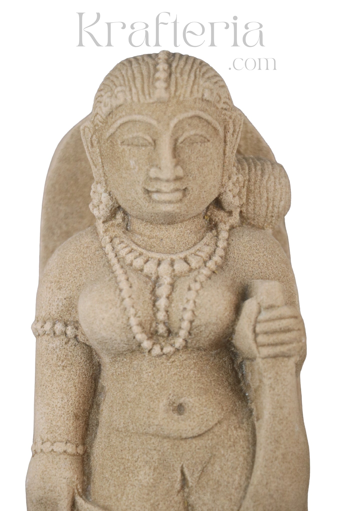 Sandstone Sculpture of a Divine Female Figure