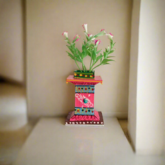 Kondapalli Handcrafted Tulasi Kota (Holy Basil Planter Stand) – Auspicious Home Décor