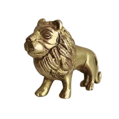 Brass Lion Figurine – Animal Idol for Home & Office Décor   Brass Ware