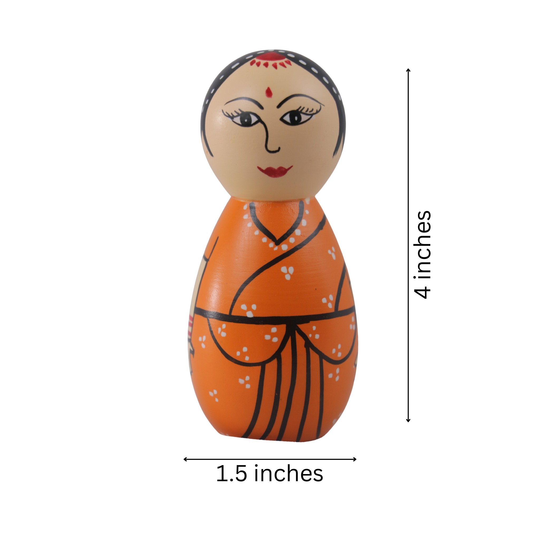 Vibrant traditional women doll collectible