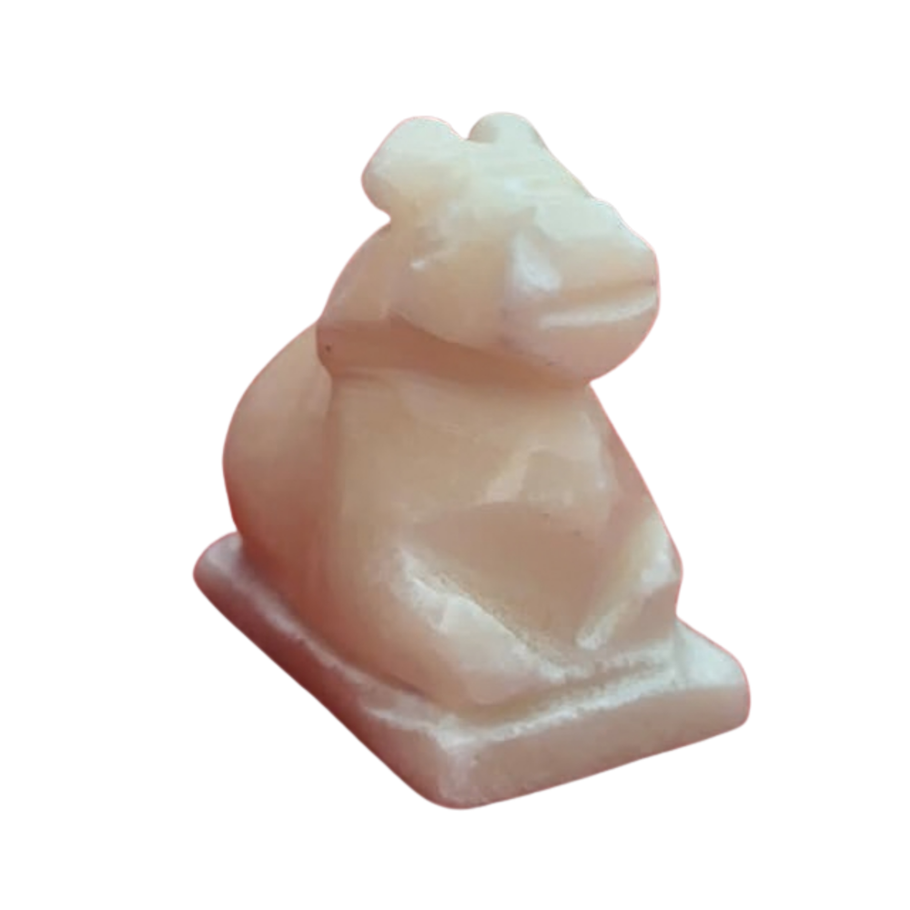 Marble Nandi Idol – Sacred Nandi Bull Statue for Pooja & Home Décor   Marble