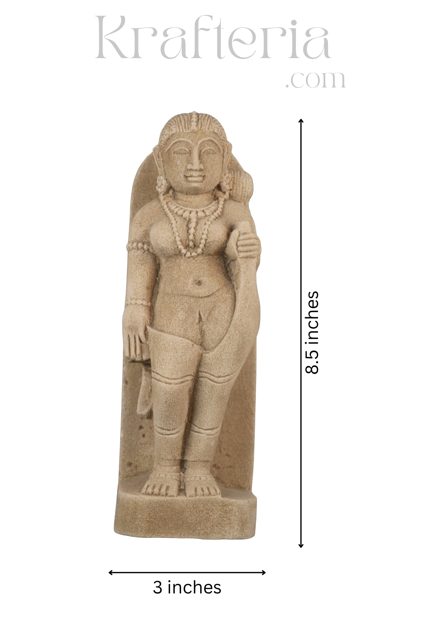 Sandstone Sculpture of a Divine Female Figure