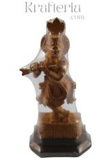 Beautiful Murali Krishna Wood Sculpture with Rosewood Base