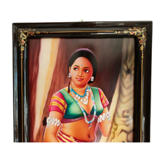 Traditional Nirmal art depicting rural Telangana