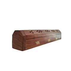Wooden Incense Stick Holder | Carved Burner Stand for Home Decor