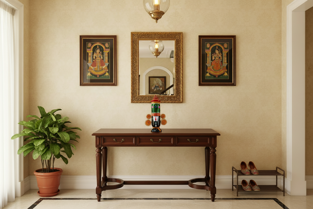 Authentic Turned Wood Etikoppaka Venkateswara Decorative Piece   Etikoppaka Lacquerware