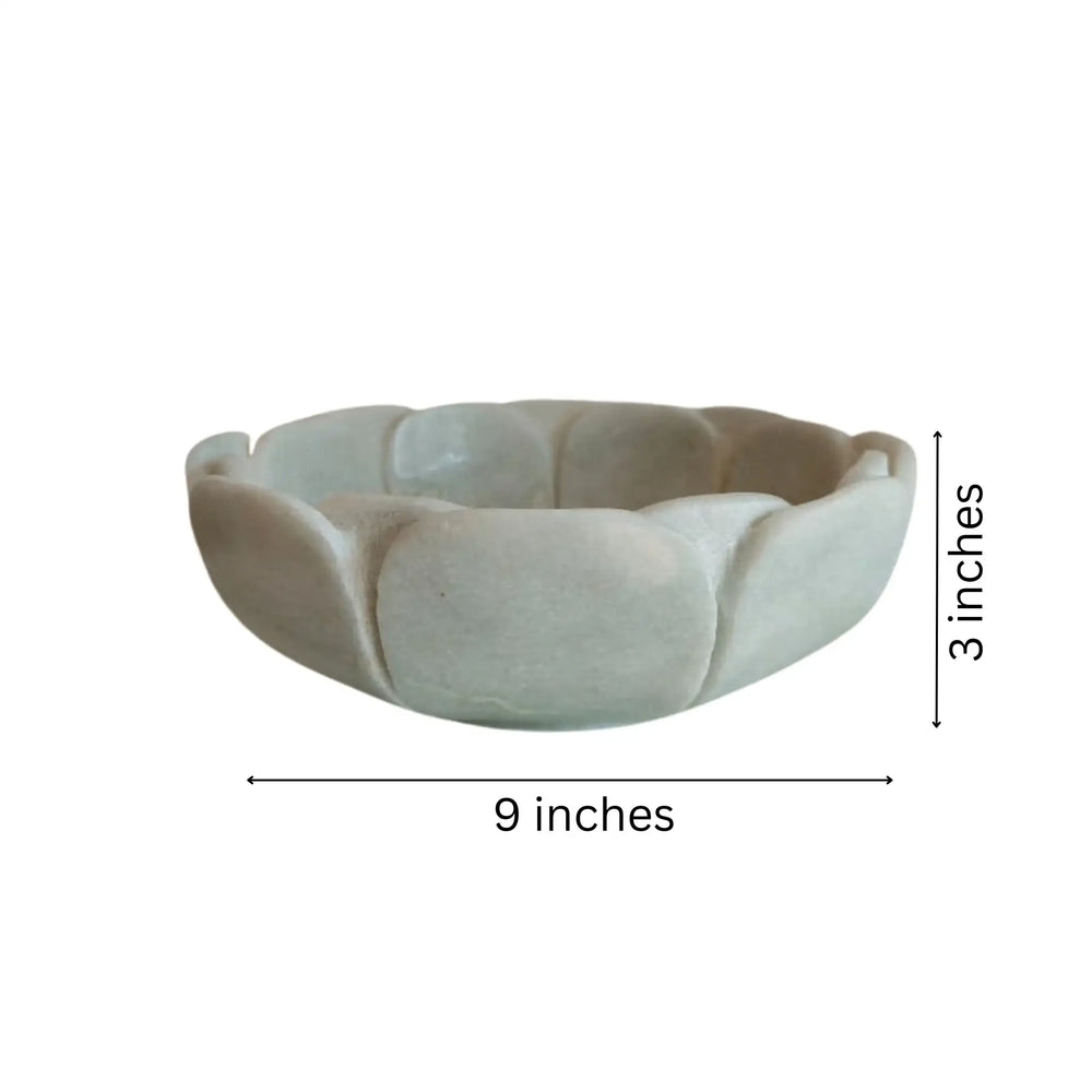 Luxury natural marble fruit bowl for dining table