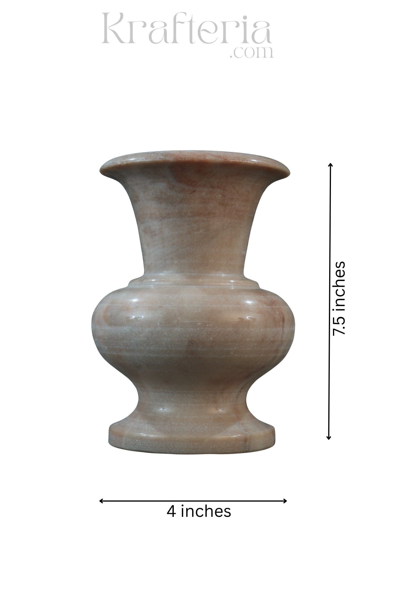 Handcrafted Marble Flower Vase – Elegant Home Decor