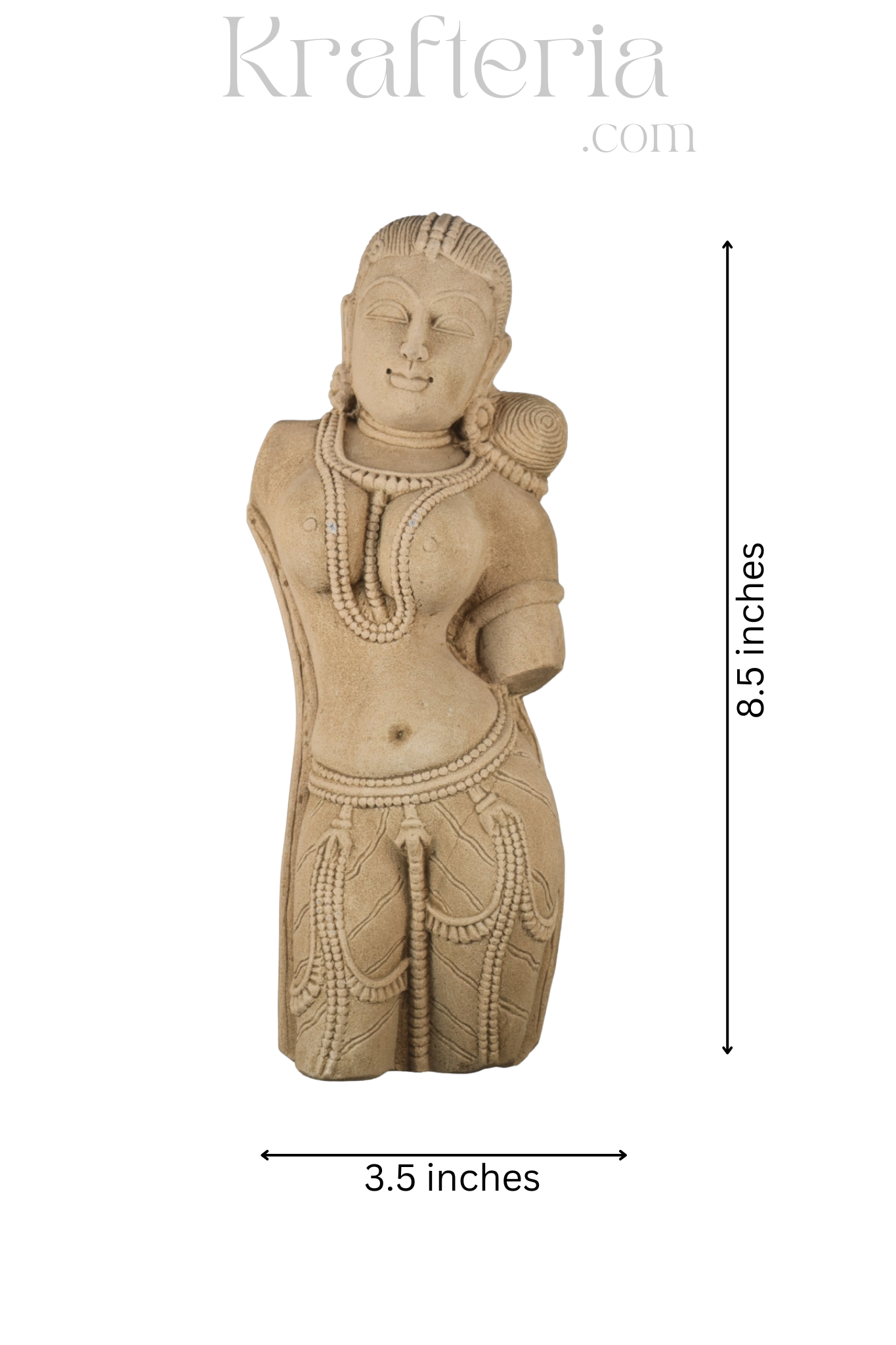 The Graceful Devi - A Sandstone Bust
