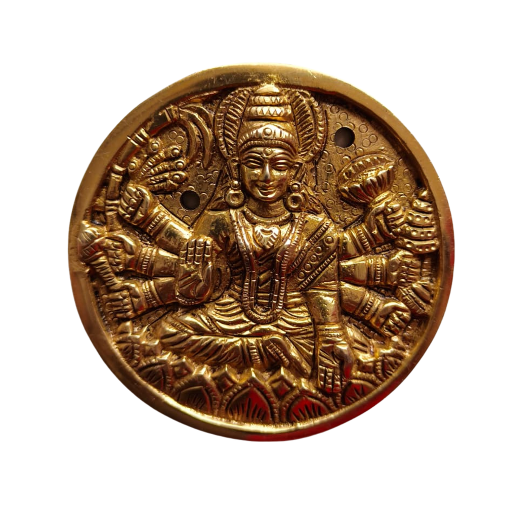 Ashta Lakshmi Brass Set - 8 Piece Handcrafted Goddess Lakshmi Wall Art   Brass Artwork