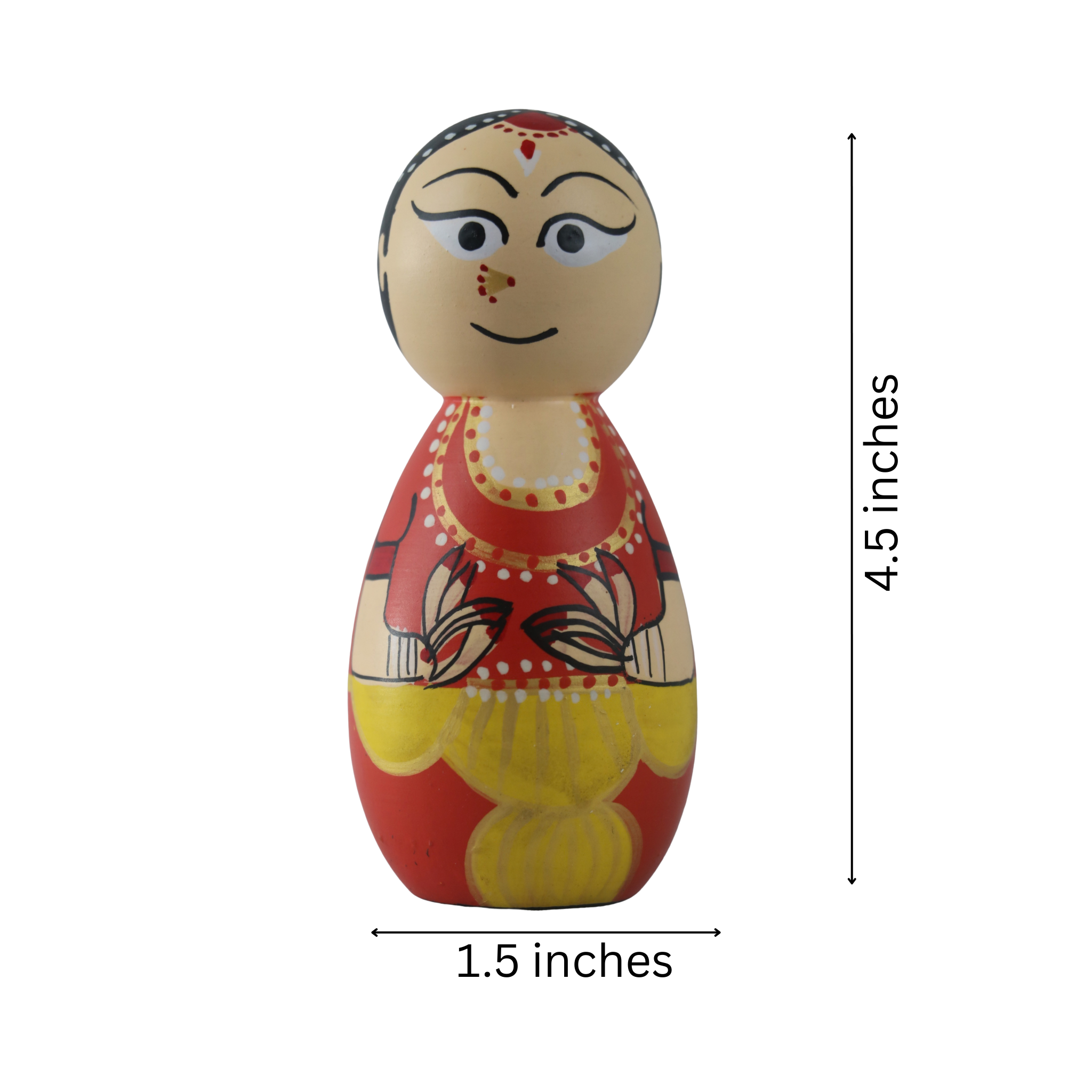 Ethnic home decor women peg dolls