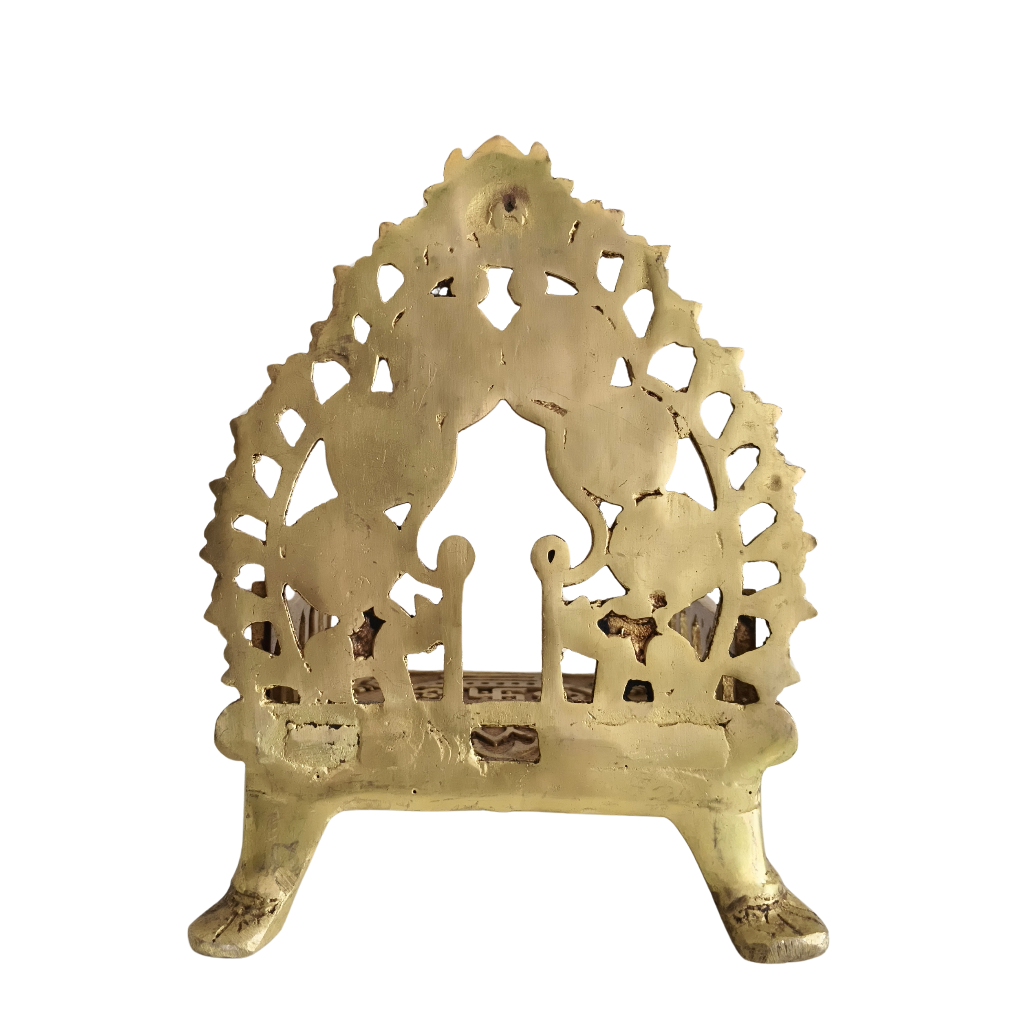Ornate Golden Brass Sinhasan/Singhasan (Throne)