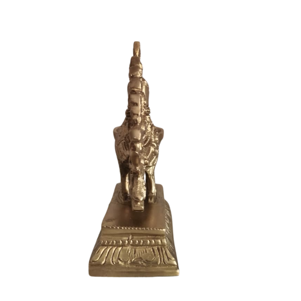 Handcrafted Brass Annapakshi Table Diya | Traditional Peacock Oil Lamp on Pedestal Base   Brass Artwork