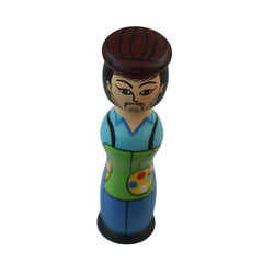 Handmade peg dolls with Santa, Joker and men characters for kids