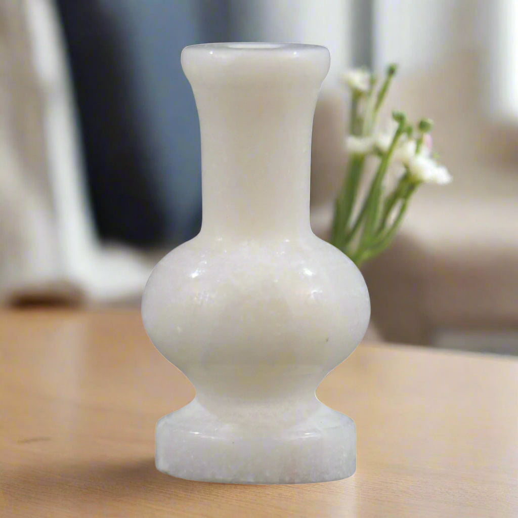 Designer Marble Flower Vase – Unique Decorative Accent