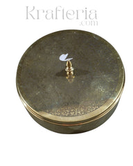 Pure Brass Spice Container for Kitchen – Vintage Indian Masala Dabba