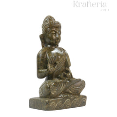 Peaceful Buddha Figurine – Soft Stone Decorative Idol