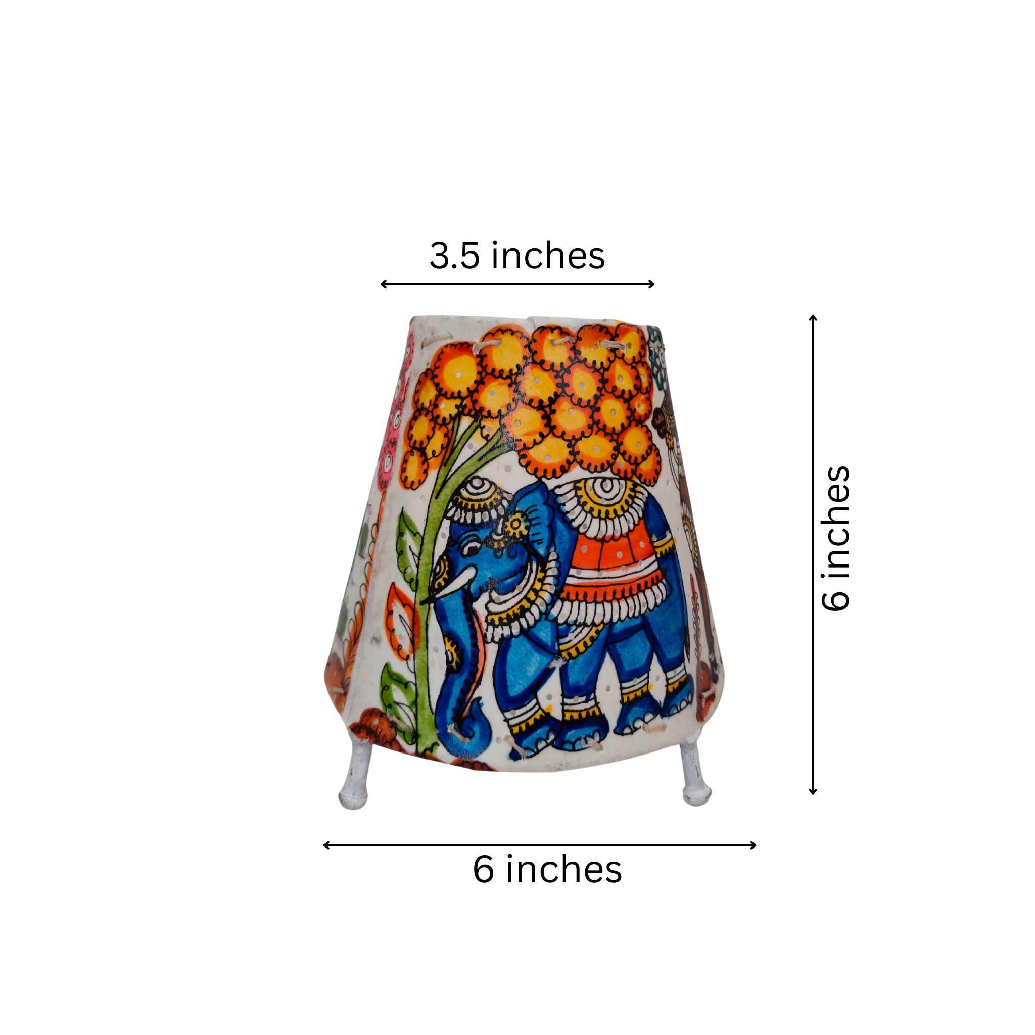 Mythical Creatures and Animal Motifs Leather Art | Bed Lamp