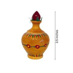 Handcrafted Etikoppaka Kalasham – Wooden Lacquerware