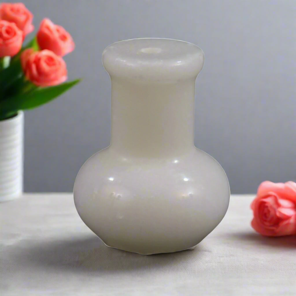 Designer Marble Flower Vase – Unique Decorative Accent