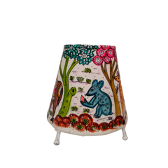 Mythical Creatures and Animal Motifs Leather Art | Bed Lamp
