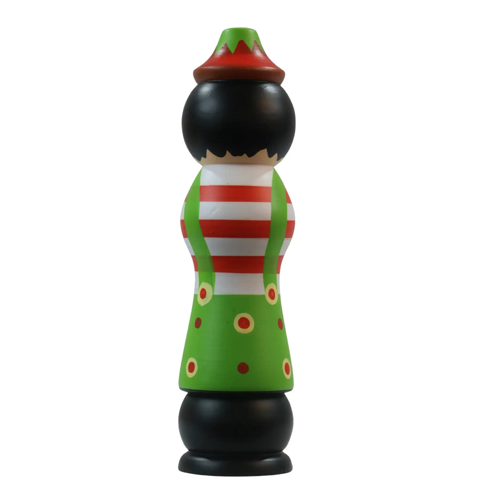 Handpainted wooden character peg dolls with toxin-free colors
