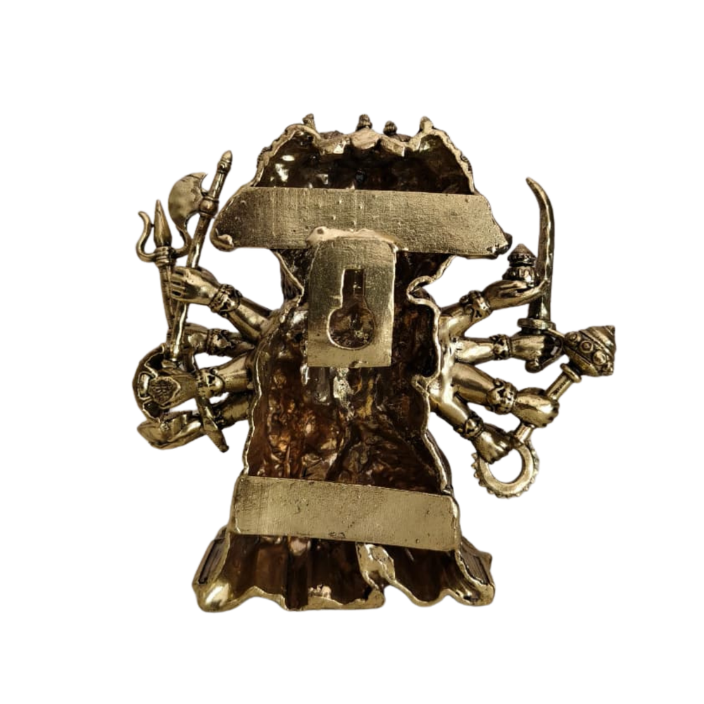 Brass Panchmukhi Hanuman Statue - 5-Faced Lord Bajrangbali for Protection & Vastu   Brass Artwork