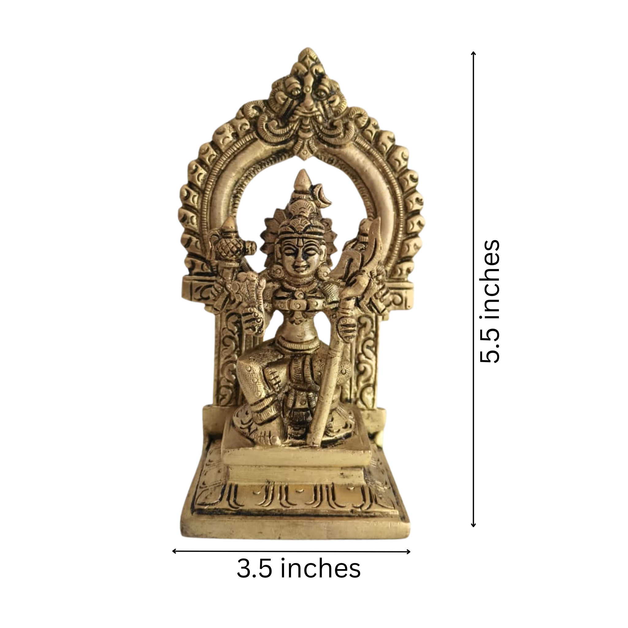 Divine Brass Annapoorna Devi Idol - Goddess of Food & Nourishment