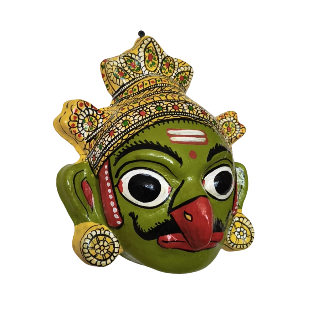 Garuda Face Mask Wall Hanging – Telangana Handcrafted Art   wall decor