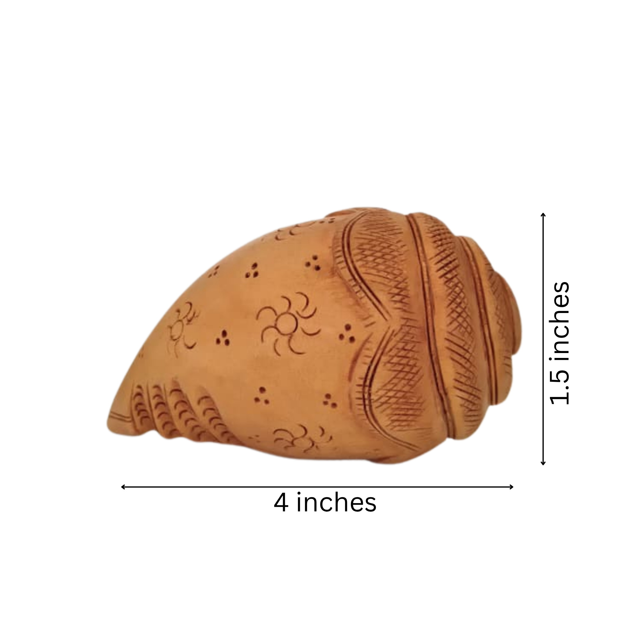 Wooden Shankam – Handcrafted Spiritual Decor Piece