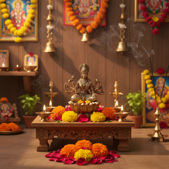 Majestic Durga Devi Brass Idol – Divine Embodiment of Strength and Protection