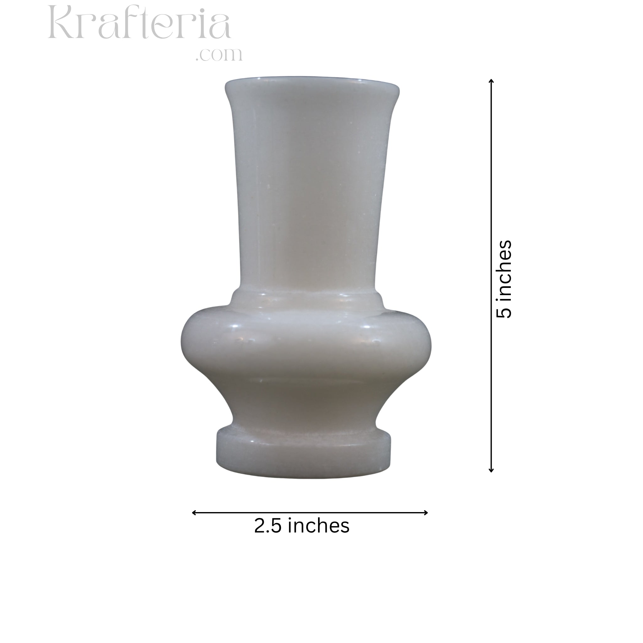 Designer Marble Flower Vase – Unique Decorative Accent