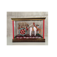 Rural Splendor – Kondapalli Handcrafted Bullock Cart Doll