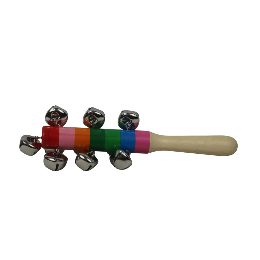 Wooden jingle bell musical toy for kids with smooth finish