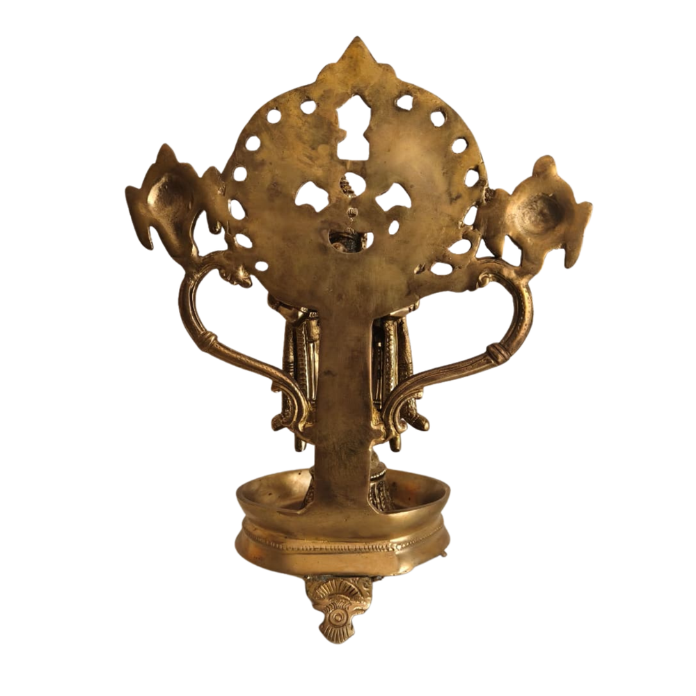Handcrafted Brass Venkateswara Prabhavali Diya   Brass Artwork
